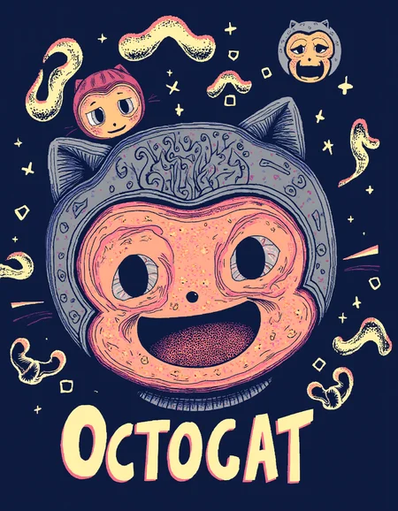 A poster for the upcoming octocat movie. The text reads: "Octocat".<lora:General Flux\octocat.safetensors:0.9:1.0>