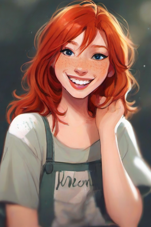 <lora:PE_ToonReal:0.8> PEToonReal,
woman,redhead,freckles,smiling