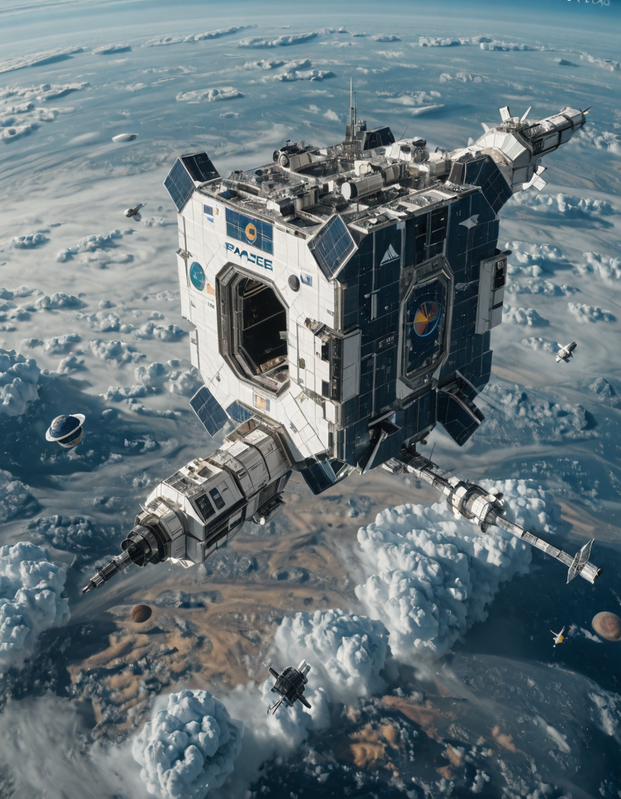 <lora:Space_Worlds_Minis_3:1> swminis3all, Test1, space station, above planet, above clouds,