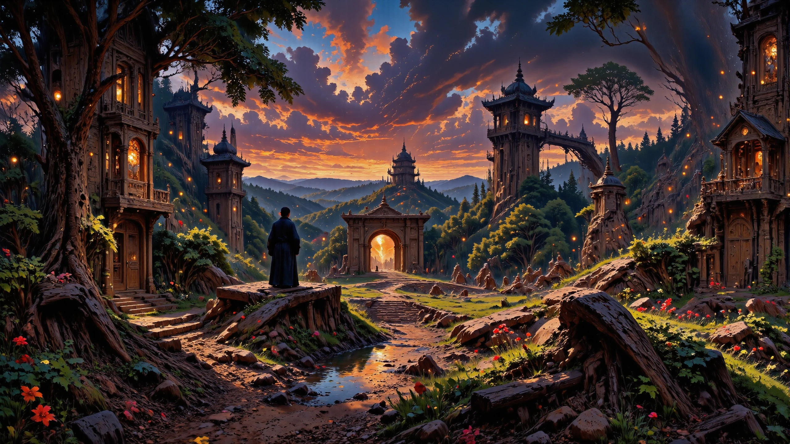 (haunted library:1.3),  beautiful (Burmese) fantasy landscape,  dusk, woman, intricate, very detailed, sharp, colorful, <lora:Hand v2:1> <lora:Anti-Blur:1> <lora:Insane Detail Slider:0.5>   <lora:Flux.1_Turbo_Detailer:0.6> <lora:flux-photo-transparent_Alpha_1.0:0.8> <lora:flux.1_lora_flyway_Epic-detail_v2:0.6> <lora:Painterly01b_CE_FLUX_AIT:0.8> pntrlyCE_style, <lora:VividlySurreal:0.8>, <lora:FluxMythP0rtr4itStyle:0.8> mythp0rt