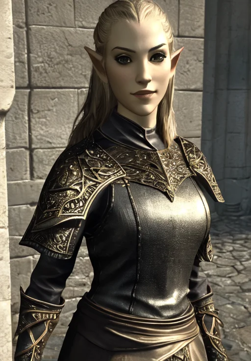 1girl, sfw, <lora:Altmer-Female:0.8>, Altmer-Female, 1girl, solo, smile, armor, (masterpiece, best quality, absurdres, detailed, ultra-detailed:1.3), attractive, (trending on CGSociety, trending on pixiv, contest winner:1.3)