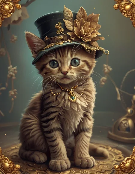 cute kitten <lora:novuschroma17 style:1> novuschroma17 style