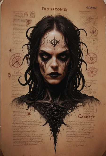 core_9, score_8_up, score_7_up, score_6_up, n4cronom1c0n, sketch, goth, cthulhu, demon, horms, dark, letters. latin