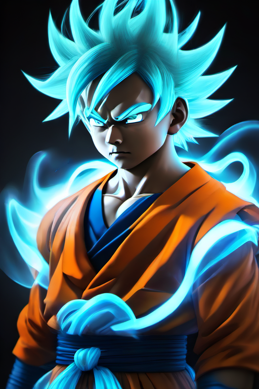 <lora:PE_SpectralStyle:1> PESpectral,glow,
portrait of son goku,anime dragonball z
