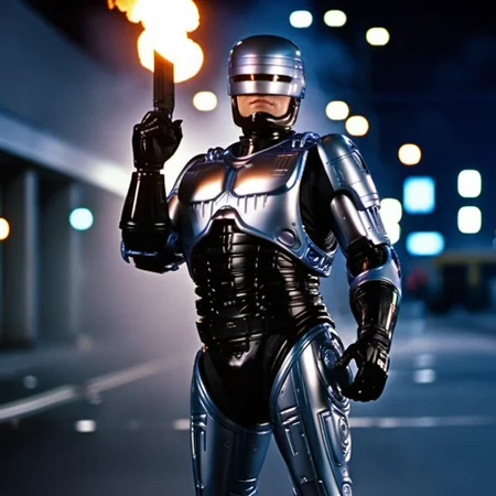 Robocop1024, walking in a city, riots, fires, highly detailed, photography, ultra sharp, film, bokeh, professional, 4k <lora:add-detail-xl:1.5> <lora:Robocop1024:0.8>