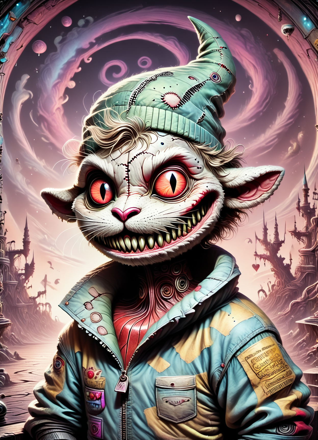 DonM7w1573dW0nd3rl4ndXL, score_9, score_8_up, score_7_up, score_6_up, drawing, male golden age statuesque, russian, ruby red eyes, lobed ears, dorsal hump nose,     triangle face shape, well-defined collar bone,  , dirty blonde side part hair, satisfaction wearing harlequin    metallic linen trousers, wool    marble    bluish-green mesh jersey,  snapback cap, , arms folded across the chest, appearing closed off or guarded,    slim upper body clothing,  solar-powered synthetic, futuristic barcode pattern, computer software for digital art, batwing sleeves, tea length, drop waist, slit details,, roomy lower body clothing, bioluminescent fabric, lined, video art equipment, slim fit, empire waist, two-piece set, zipper closure,,acid wash,,pockets,,back pockets, rating_safe   <lora:DonM7w1573dW0nd3rl4ndXL-pony-000008:1>