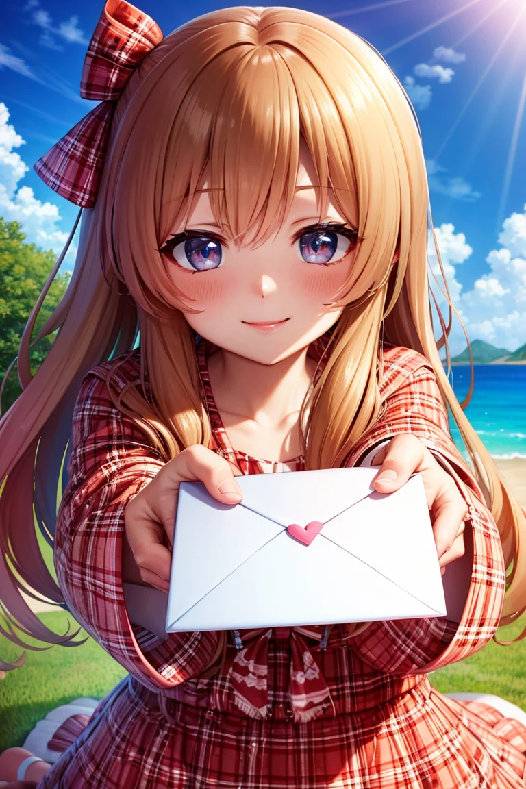 ultra-detailed, masterpiece, highest quality, love letter, pov,smile,blush <lora:loveletterv3:1>