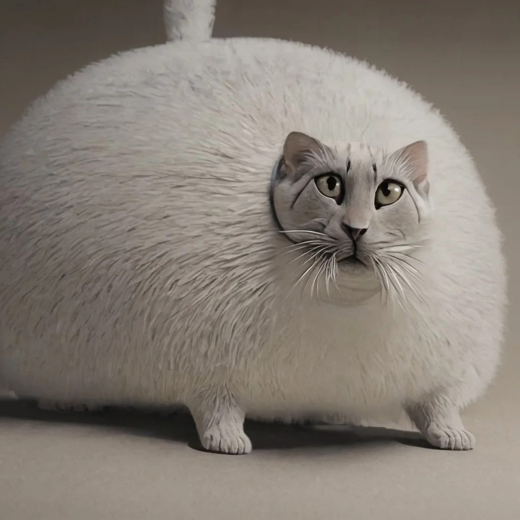 animal focus, a round cat