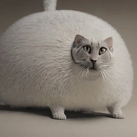 animal focus, a round cat