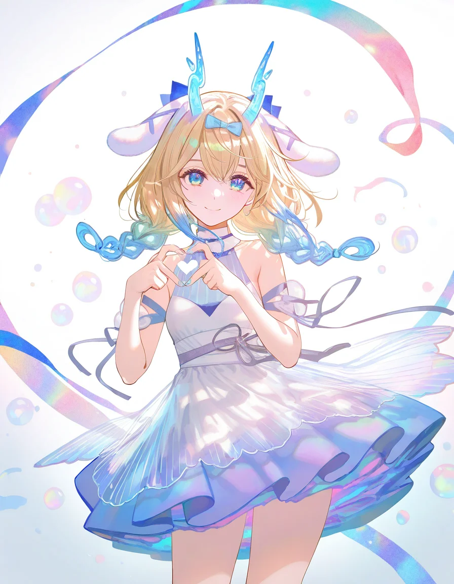 <lora:dagouyao-000016:1>,dagouyao,1girl,solo,looking at viewer,smile,blue eyes,simple background,white background,heart hands,, masterpiece, best quality, very aesthetic, absurdres,newest, incredibly absurdres,, 8k,best quality,masterpiece,(ultra-detailed),(high detailed skin),((artist:reoen),(artist:fuzichoco),(artist:atdan),(artist:torino_aqua),year 2024:0.8),[artist:wlop],[artist:ningen_mame],artist:ciloranko,[[artist:rhasta]],artist:tidsean,colorful,
