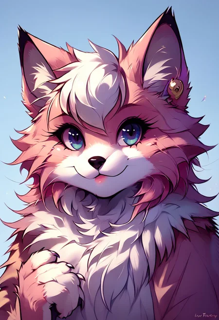 score_9, score_8_up, source_furry, MegaFluffyPony, furry, fluffy, feral, Katt monroe