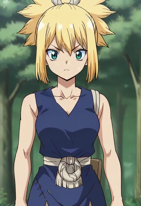 source_anime, cowboy shot <lora:KohakuDrSton3:0.9> kohaku, blond,,