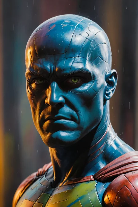 cinematic digital oil pastel on canvas <lora:oil_pastel:1.00> of a kodak motion picture film <lora:kodak:1.00> by (((Dave Gibbons) and Brian Mashburn) and Scott Naismith) and Tomasz Alen Kopera of superhero , shallow depth of field <lora:more_art:0.30> <lora:RMSDXL_Enhance:0.50> <lora:RMSDXL_Creative:0.50> <lora:RMSDXL_Photo:0.25> <lora:RMSDXL_Darkness_Cinema:0.50> <lora:clothing_slider:3.00> <lora:great_lighting:1.50> <lora:aesthetic:1.50> <lora:photorealistic_portrait:0.75> <lora:extremely_detailed:1.25> <lora:dpo:0.25> <lora:perfect_hands:0.50>