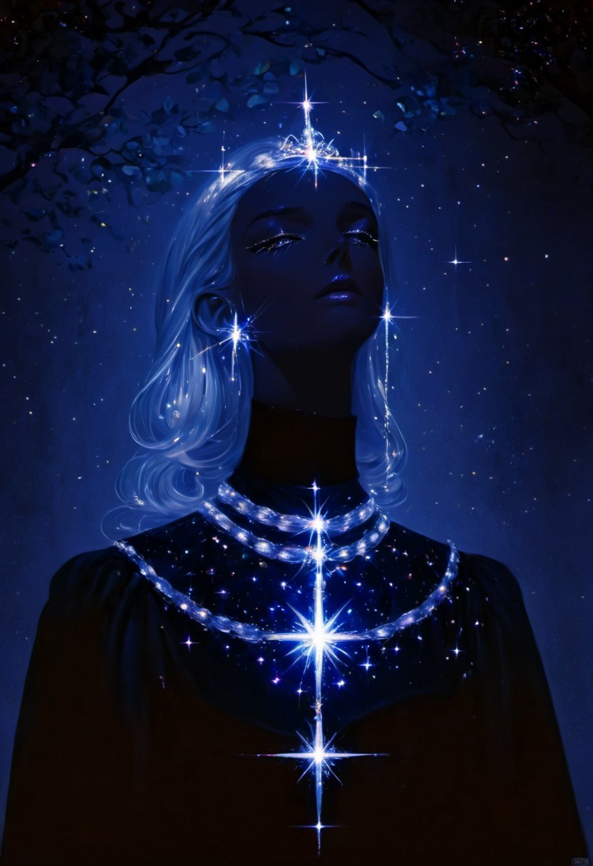 (a mice), red pupil, (in black european style palace clothes medieval glittering:1.7), birch tree trunk, (hang oneself with crystal rope:1.8), against a soft-focus black background, (detailed claw), (aaar7gl), (sparkle:1.9), (night), (very dark environment), moon, (gleam:1.9), painting, drawing, 8k uhd, dslr, soft lighting, best quality, film grain, masterpiece, aesthetic, (animal focus, no human:1.8), (open mouth:1.7), blinking starry sky, crown, jewelry, closed eye, full body, dead