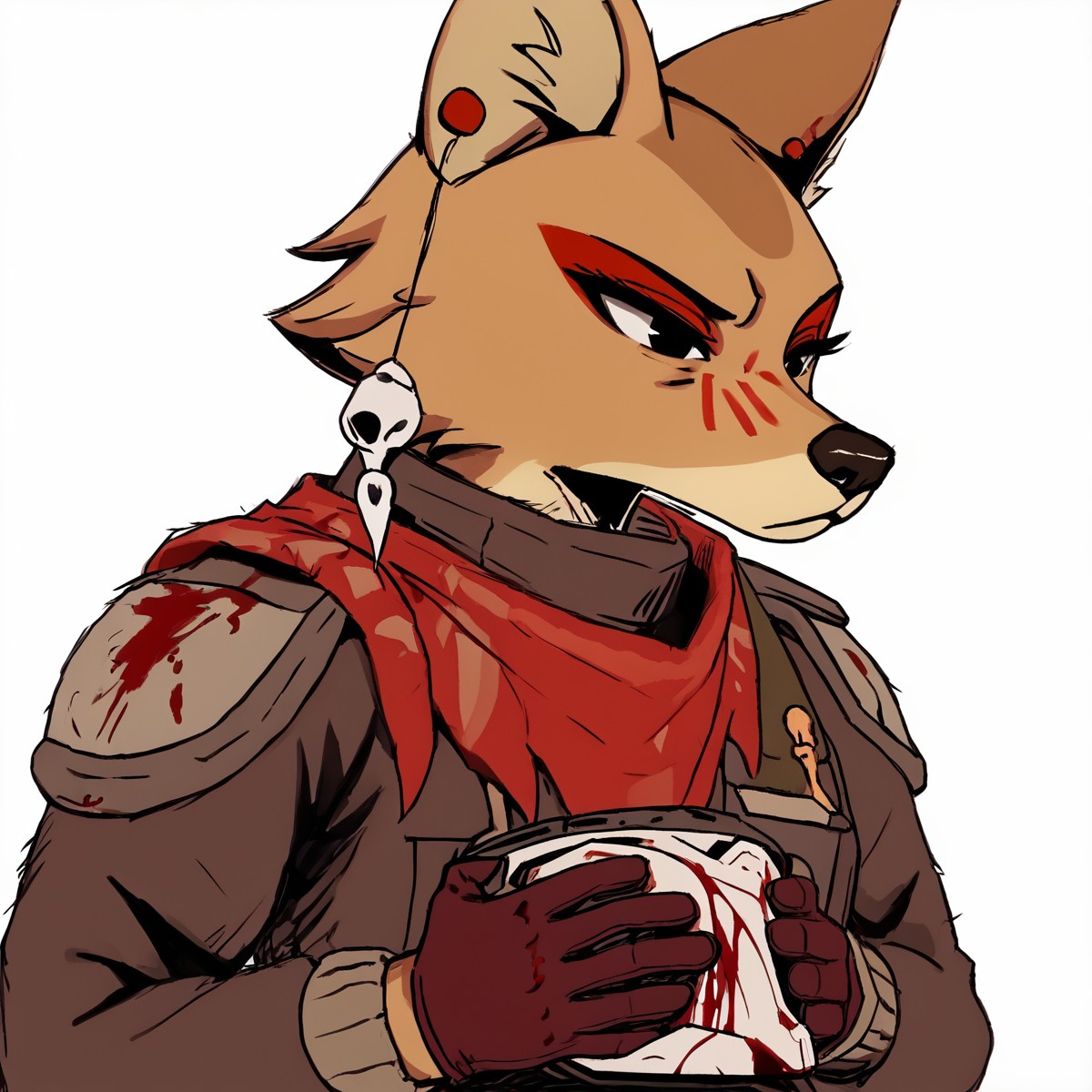 score_9,score_8,score_7,
<solo:1.5>,
<1girl:1.5>,
l41k4_coyote, laika_coyote, laika_aged_through_blood, laika_biker, coyote girl, female, tits
l41k4_coyote, laika_coyote, laika_aged_through_blood, laika_biker, coyote girl, furry, holding, solo, simple background, 1boy, female focus, tail, animal ears, white background, upper body, furry female, helmet, black eyes, gloves, earrings, long sleeves, blood, jewelry, armor, jacket, fox tail, fox ears, eyeshadow, belt, furry, solo, helmet, white background, female focus, simple background, animal ears, upper body, blood, holding helmet, 1boy, black eyes, furry female, holding, gloves, earrings, jewelry, red gloves, wolf ears, helmet removed, cropped torso, body fur, jacket, headwear removed, motorcycle helmet,
 <lora:Laika_Aged_Through_Blood:1> laika_coyote