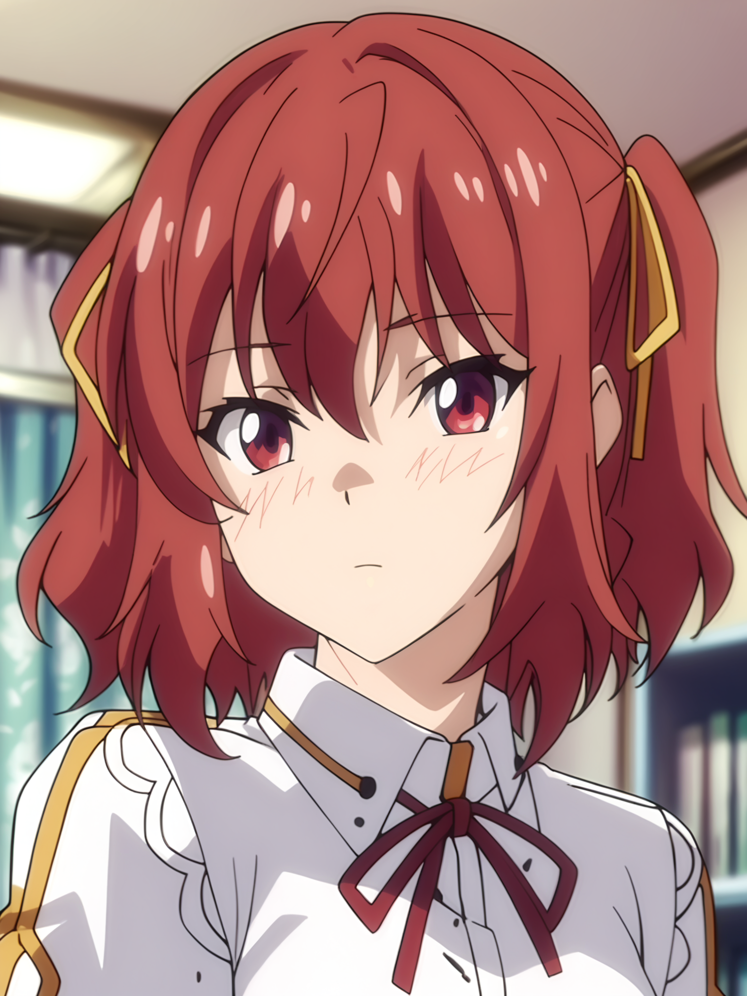 <lora:happy_tentacle-koimisa-v0.2-000022:1>, ht_koimisa, hair ribbon, small breasts , upper body, 1girl, (petite:1.2), solo focus, blush, (looking at viewer:1.1), indoors , , (depth of field:0.8), , score_9, score_8_up, score_7_up, score_6_up, score_5_up, score_4_up,