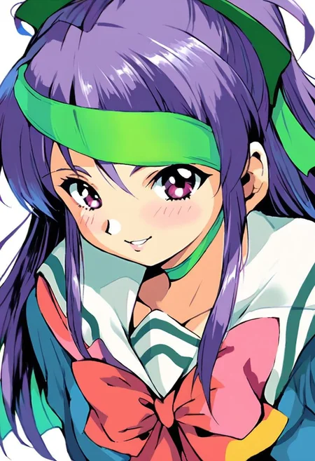 1 girl<lora:shangcangXL_koha:1>,<lora:pony_XL_takabe:0.8>,takabe,score_9,score_8_up,score_7_up,source_anime,1girl,gentle,smile,:d,school_uniform,arms_behind_back,leaning_forward,pouty lips, blushing, beautiful features, small stature, cute,joyful, cute doodle,