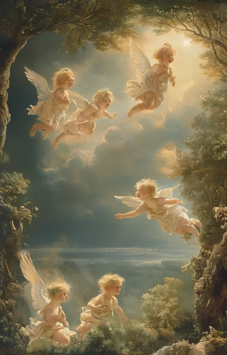 masterpiece,best quality,<lora:tbh240-sdxl:0.9>,illustration,style of Fritz Zuber-Buhler, animals