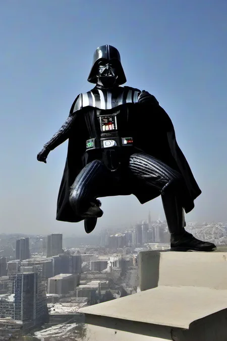 Masterpice,High Quality,
 <lora:PE_DarthVader:0.8> PEDarthVader
parkour,jump,
