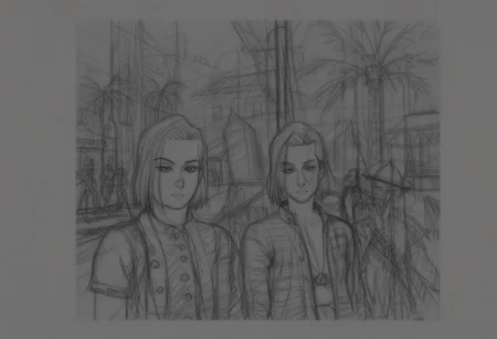android 18, andy18, raw sketch line art,