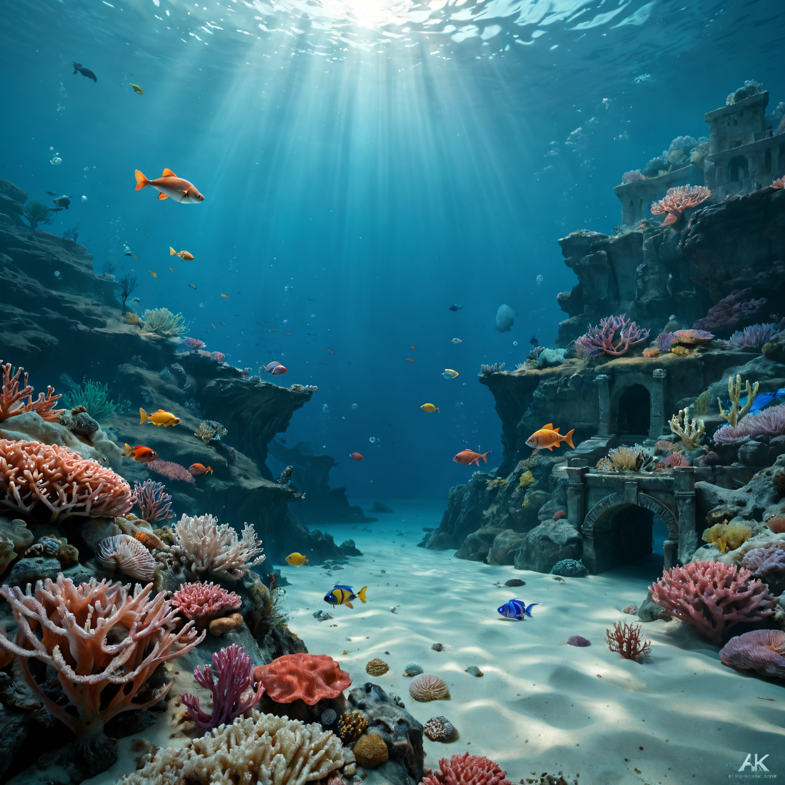 underwater, shipwreck, sand, coral, fish, <lora:The_Deep_Dark_Ocean-SD1.5PonySDXLFlux:0.5>, deepdarkocean, BREAK score_9, score_8_up, score_7_up, best quality, masterpiece, 4k, prefect lighting, very aesthetic, zPDXL2
