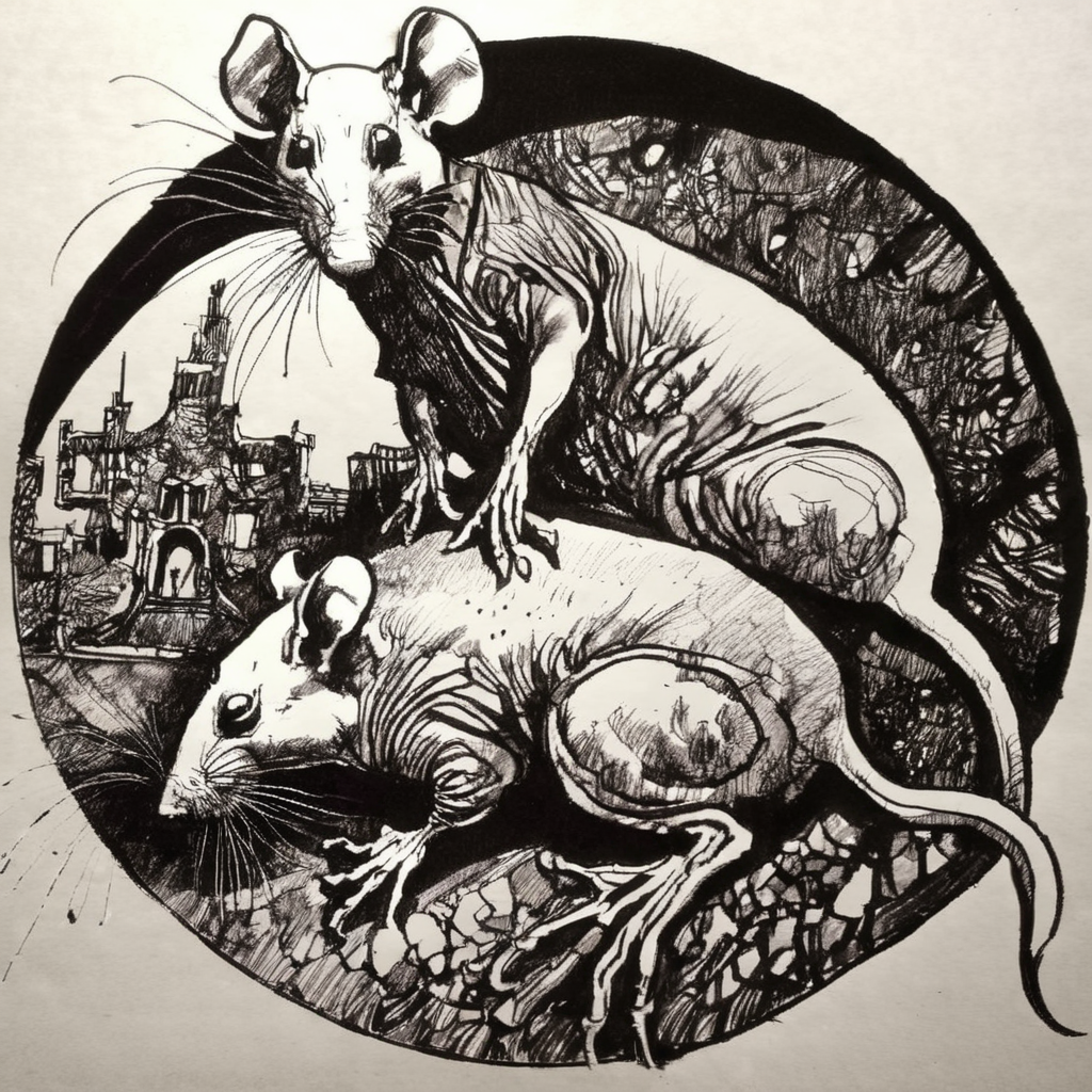 drawix20 rat, very detailed, black ink <lora:drawix20:1>