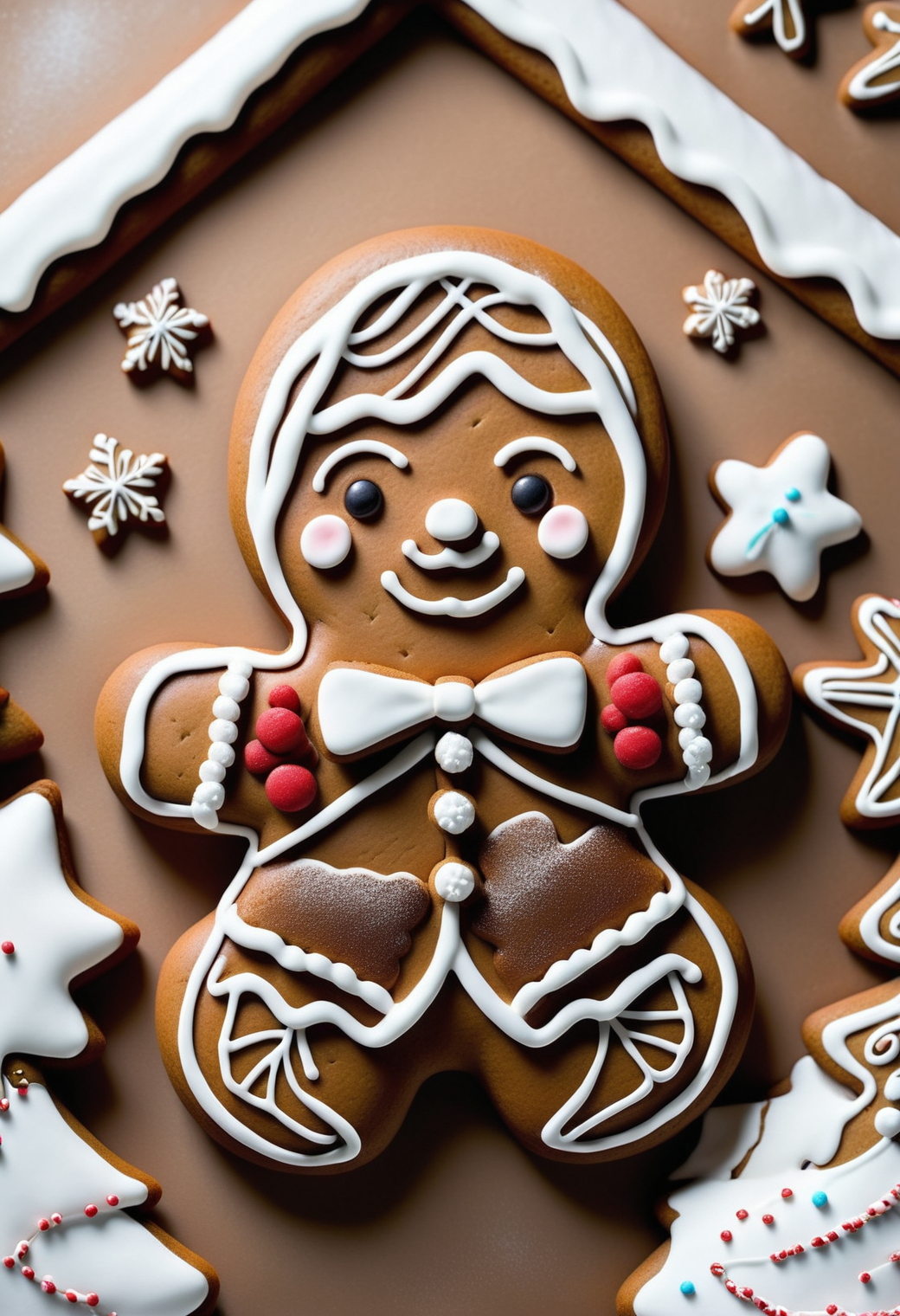 majestic, [Kecleon|Cammy], socially conscious, in a monochromatic look, Single color, sleek, modern, minimalist, clean, minimalistic, masterpiece, wallpaper engine, very inspirational, <lora:GingerbreadStyle_epoch_10:0.8> Gingerbread, icing, gorgeous, highly detailed, intricate detail, illustrious, fine artistic composition, luxurious sharp focus, striking