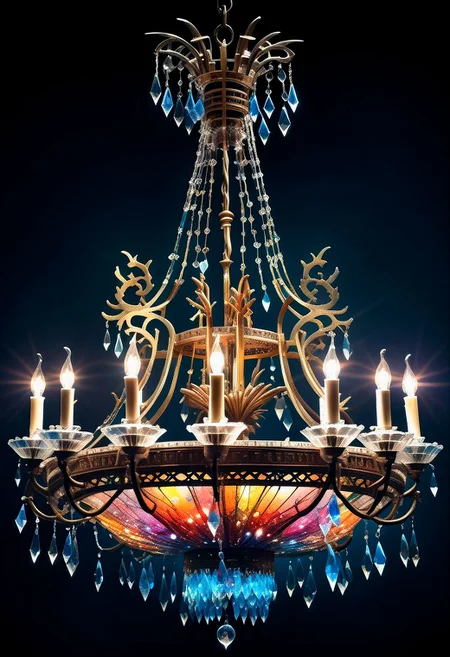 An ornate chandelier composed of countless tiny crystals that refract light into a dazzling array of colors, creating an ethereal, cosmic display, alluring, by Minjae Lee, Carne Griffiths, Emily Kell, Steve McCurry, Geoffroy Thoorens, Aaron Horkey, Jordan Grimmer, Greg Rutkowski, amazing depth, double exposure, surreal, geometric patterns, intricately detailed, bokeh, perfect balanced, deep fine borders, artistic photorealism , smooth, great masterwork by head of prompt engineering <lora:add-detail-xl:2> <lora:Double_Exposure:0.5>