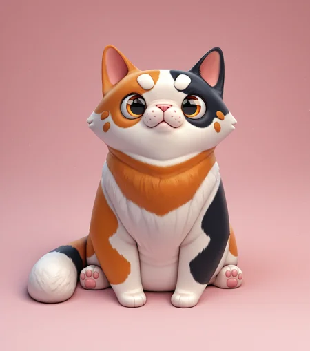 masterpiece, best quality, amazing quality, chubby calico cat, meow, uwu, looking at viewer, no humans, <lora:3D_Render_Illu_Buns:1> r3nd1t10n, r3gul4r, c0mput3r,, masterpiece, best quality, amazing quality