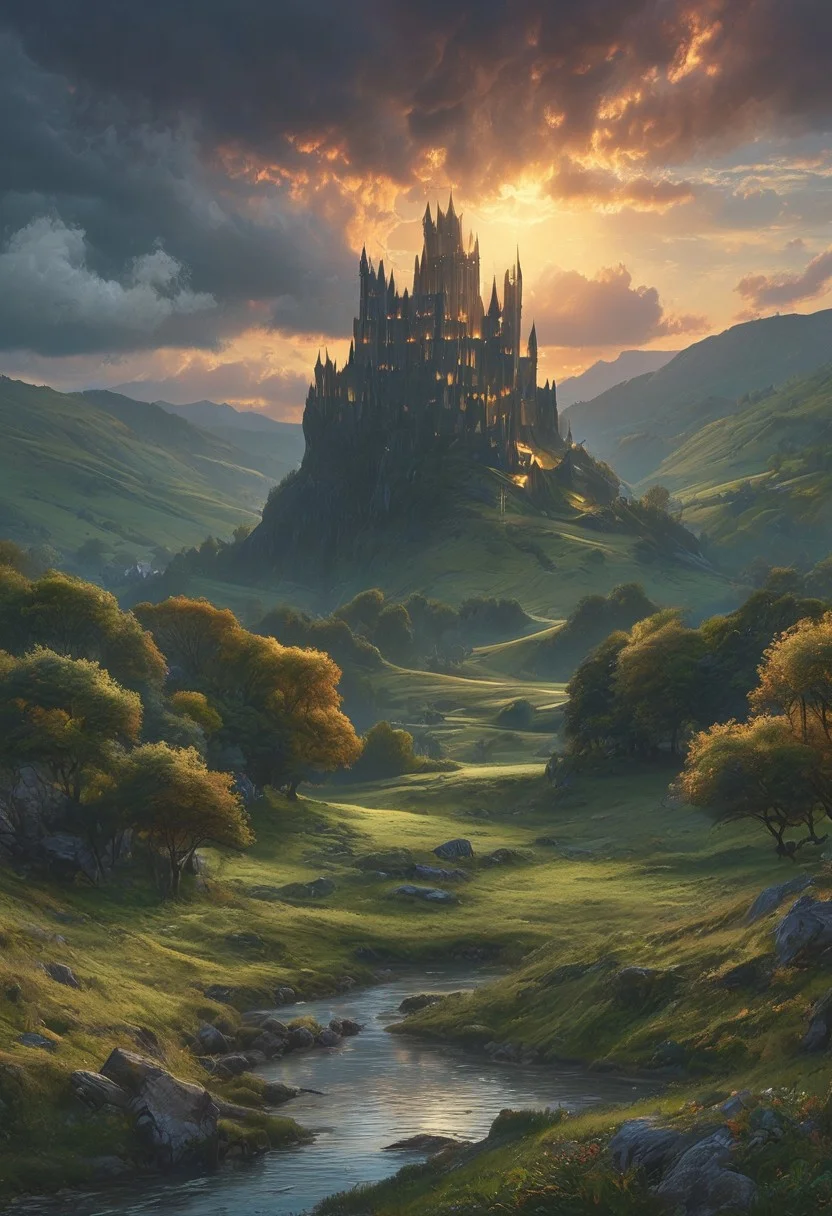 A captivating night scene illustration featuring Camelot large hill overlooking a lake in Wales. Camelot ancient but well maintained and updated and comfortable to live in. This enchanting artwork captures a serene and peaceful early morning, where the sun is just starting to rise over the beautiful hills and Camelot which stands resolute amidst hills of Wales, creating a cinematic experience back to the times of King Arthur and his knights,
illustration, cinematic
<lora:DonM3t3rn1tyXL-v1.1:0.7>, DonM3t3rn1tyXL,
OverallDetailXL <lora:MJ52:0.3> <lora:SDXLFaeTastic2400:0.4> <lora:EpicF4nta5yXL:0.7>