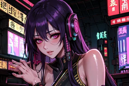 highly insanely detailed, masterpiece, top quality, best quality, highres, 4k, 8k, RAW photo, (very aesthetic, beautiful and aesthetic), (ancient japanese cyberpunk, ancient chinese cyberpunk, ancient egyptian cyberpunk:1.2),
1girl, solo,
japanese onsen,onsen,neon purple background,neon cyan background,neon pink background,
<lora:two_side_up-1.0:0>âââ
