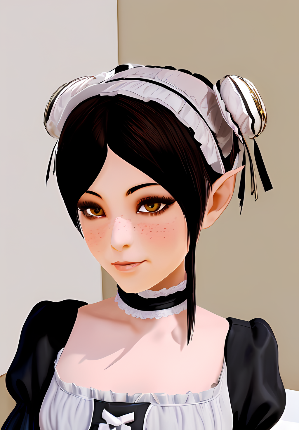<lora:Lin:0.8>, Lin, 1girl, solo, smirk, portrait, maid, (seductive, alluring, charming:1.3), (high details, 8k:1.3)