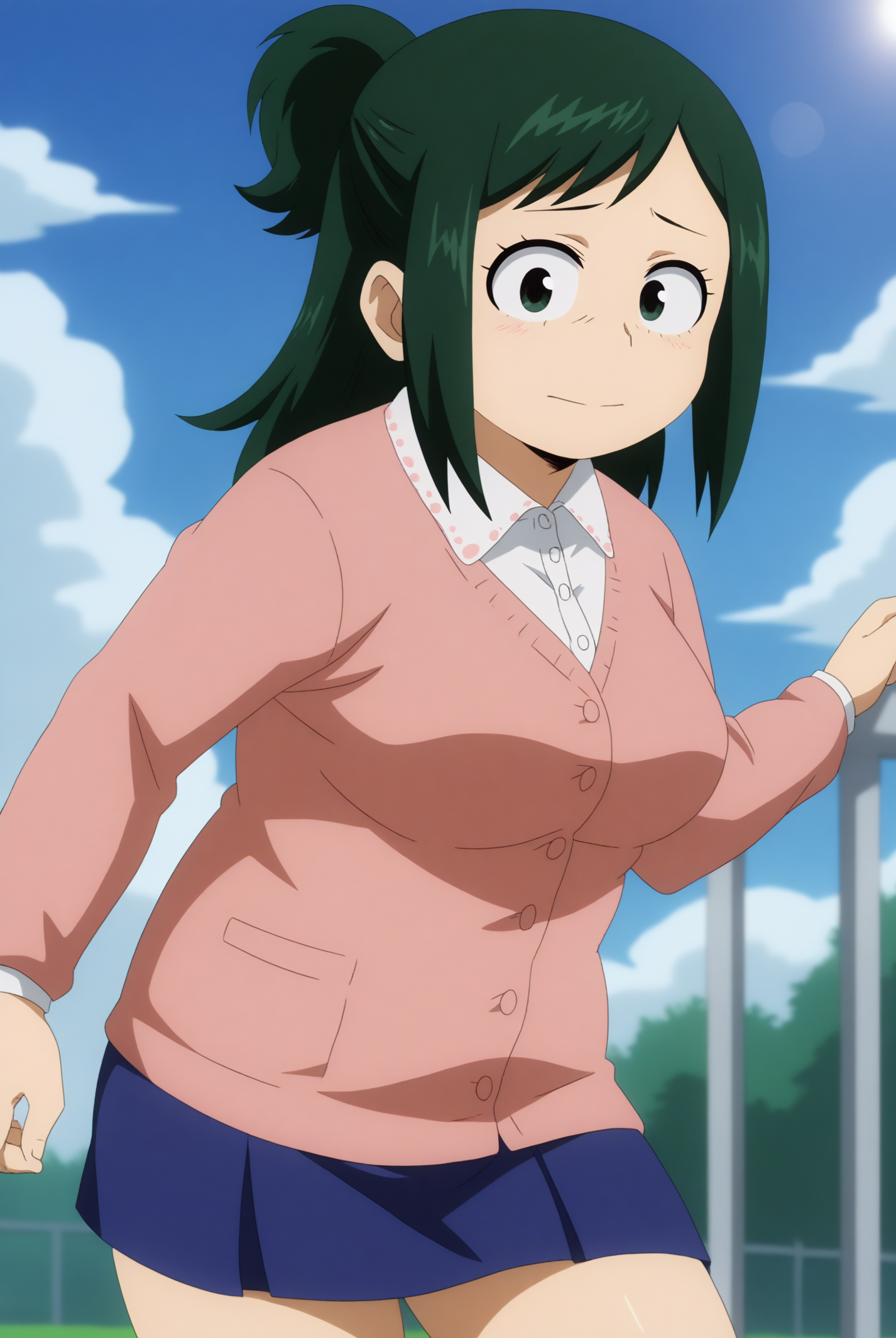 Midoriya_Inko, solo <lora:My_Hero_Academia-Midoriya_Inko-PDXL:0.8>
