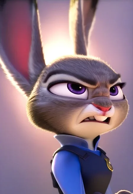 judyhopps angry, portrait, backlighting <lora:judyhopps-v2-ponyv6xl:1>