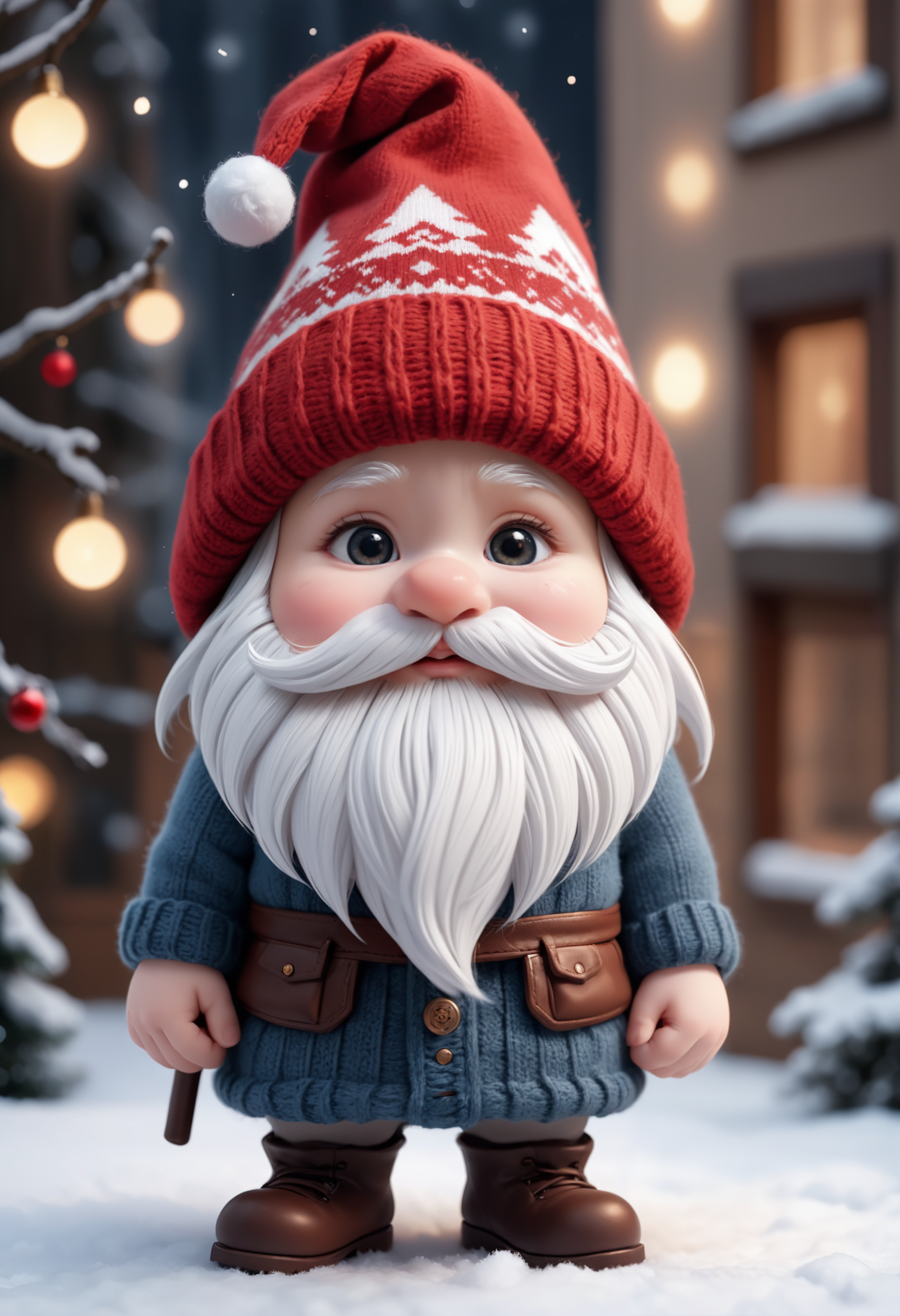 Christmas gnome, big rounded nose, fluffy beard, chibi, cute, stubby BREAK
knitted hat, warm clothes, christmas BREAK
((workshop)) BREAK
Shallow depth of field, vignette, highly detailed, high budget, bokeh, Cinemascope, moody, epic, gorgeous, film grain, grainy