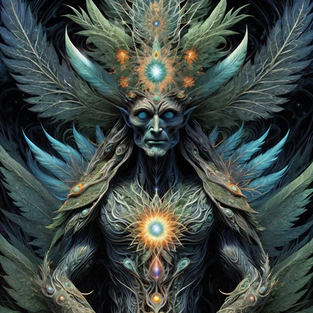 trypophobic druidic fractal god