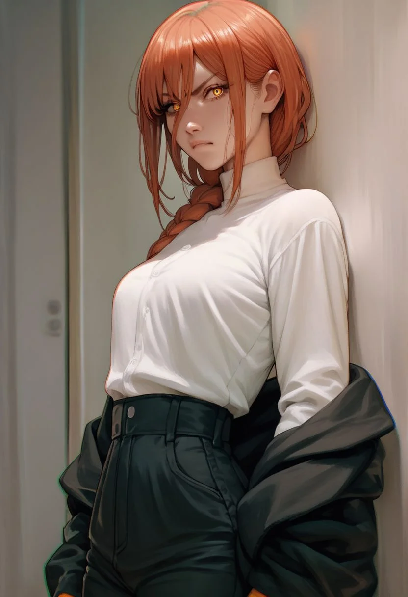 score_9, score_8_up, score_7_up, score_6_up, score_5_up, score_4_up, yoru, Chainsaw Man, standing up straight, looking at viewer, upset,