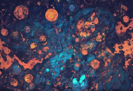 cosmic array in the style of liquid neon <lora:liquid-neon:1>