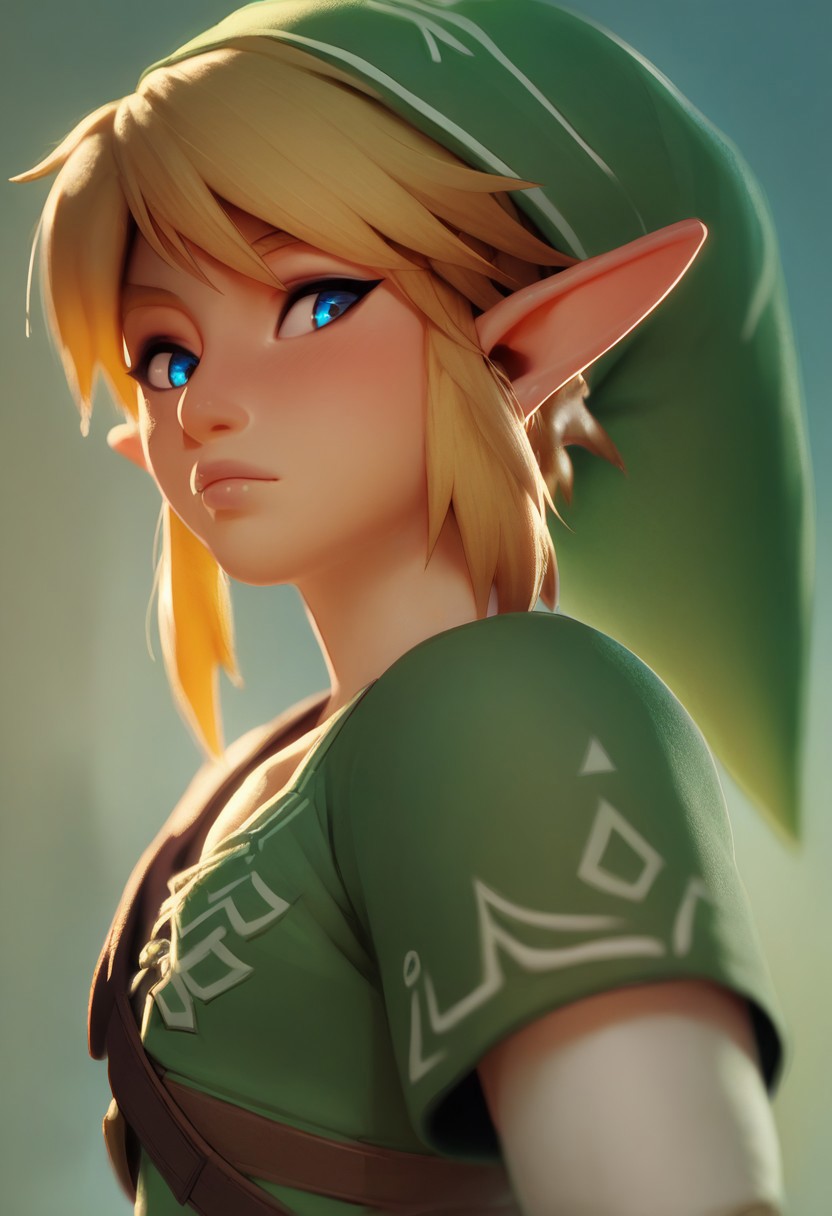 score_9, score_8_up, score_7_up, score_6_up, score_5_up,    <lora:raichiyo33XLP:1> raichiyo33, solo, 1femboy, Link is a femboy, elf ears, linkxl,