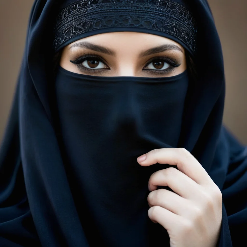 Dark Fantasy Art of <lora:burqa:1>
a woman in a black burqa covering her face burqa style, dark, moody, dark fantasy style