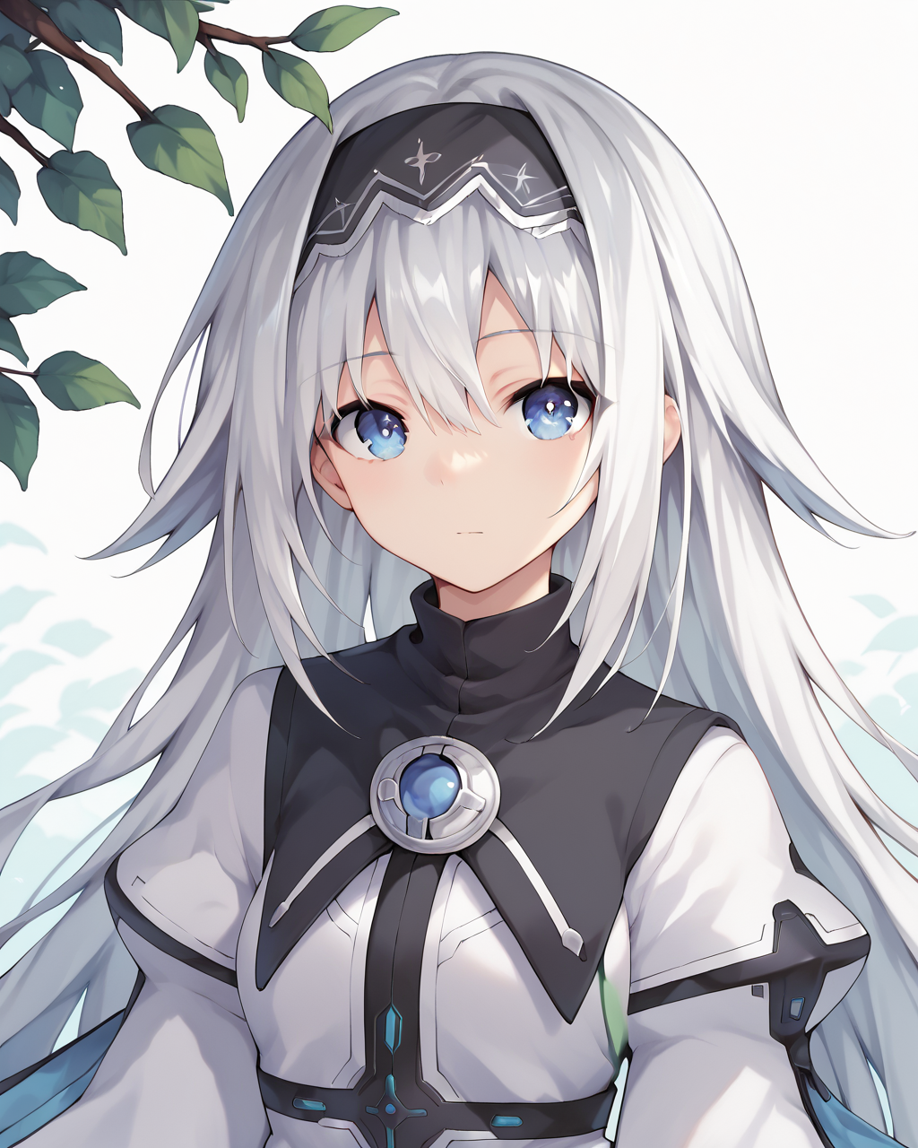 score_9, score_8_up, score_7_up,
<lora:Arusu_Maria_PONY:0.8>,arusu maria,1girl, solo, long hair, blue eyes, white hair,hair between eyes,white dress,white thighhighs, long sleeves, wide sleeves,black hairband,Face, close-up, upper body