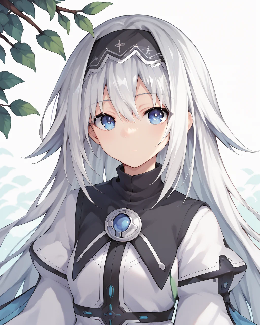 score_9, score_8_up, score_7_up,
<lora:Arusu_Maria_PONY:0.8>,arusu maria,1girl, solo, long hair, blue eyes, white hair,hair between eyes,white dress,white thighhighs, long sleeves, wide sleeves,black hairband,Face, close-up, upper body