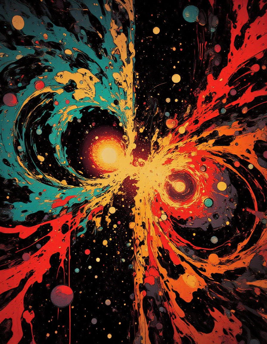 <lora:digital-abyss:1> bo-abyss, <lora:ck-shadow-circuit:1> in the style of cksc, <lora:CPA:1> anime, cyberpunk, <lora:dreadmirth-style-art:1> dreadmirthart, <lora:FLUX-daubrez-DB4RZ-v2:0.3>, <lora:ink_splats_flux:1> ink splats