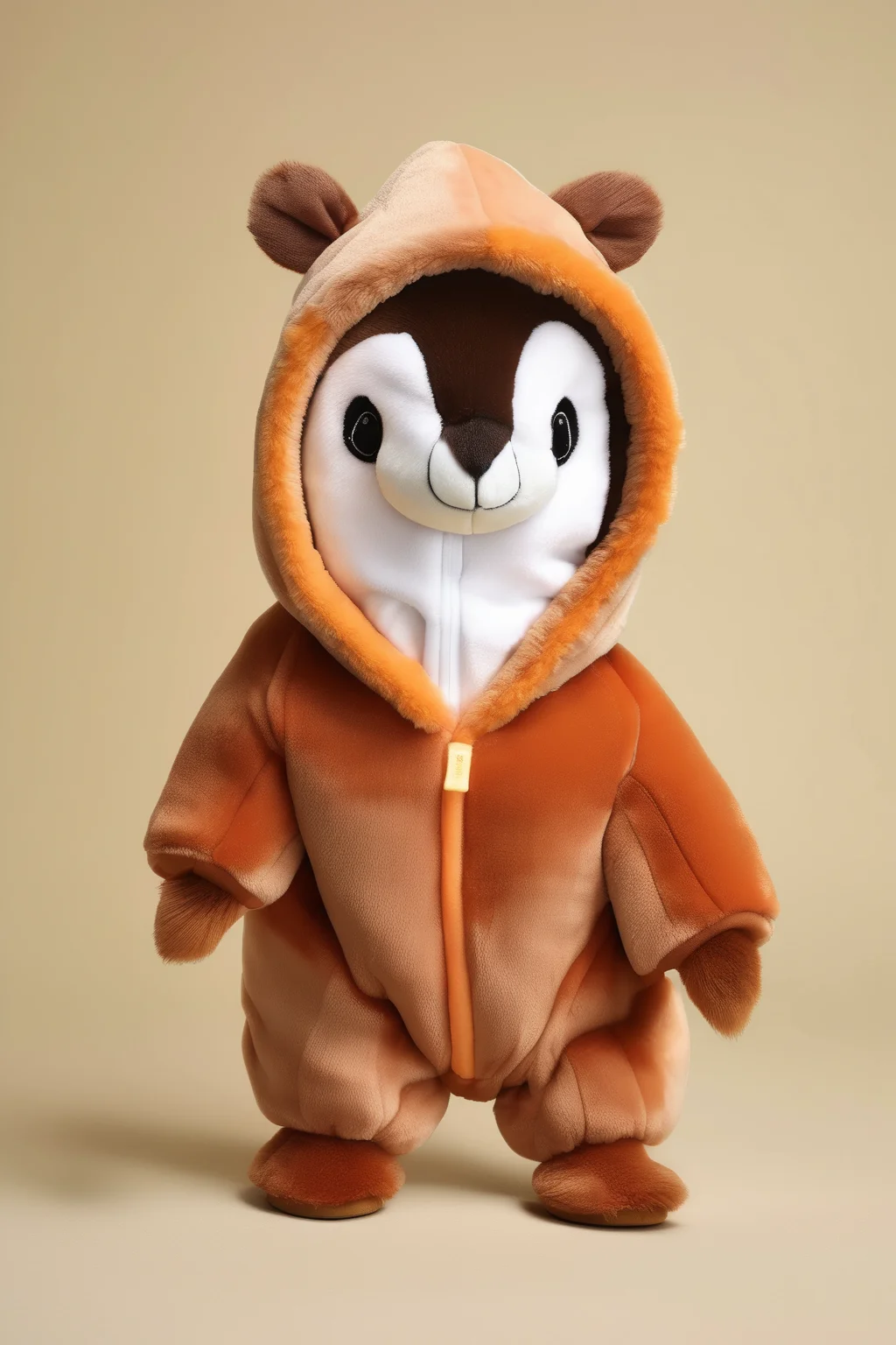 <lora:Dressed animals:1>Dressed animals - a penguin wearing a squirrel onesie outfit
