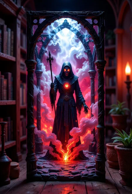 “Laser‑etched acrylic panel insert of a necromancer’s cathedral, etched depth lines catching backlit LED glow, smoky gradients and subtle red‑tint underlighting for full bleed effect.”
, aidmaHiDreamStyle , aidmamjv7
