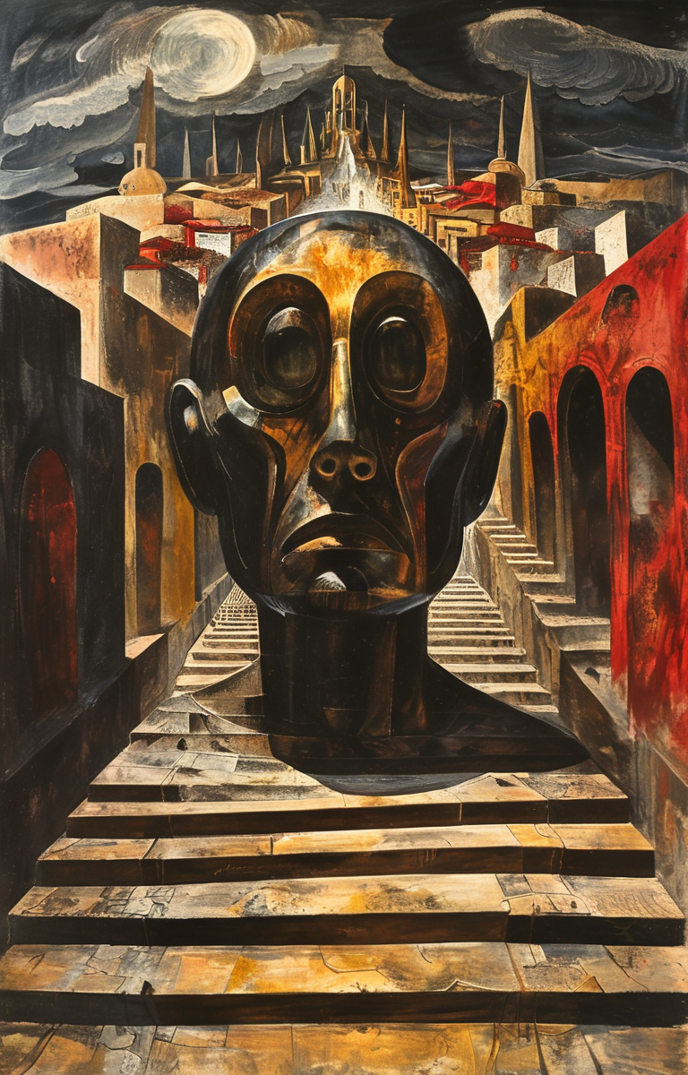 masterpiece,best quality,<lora:tbh178-sdxl:0.9>,illustration,style of David Alfaro Siqueiros,Human Revolution