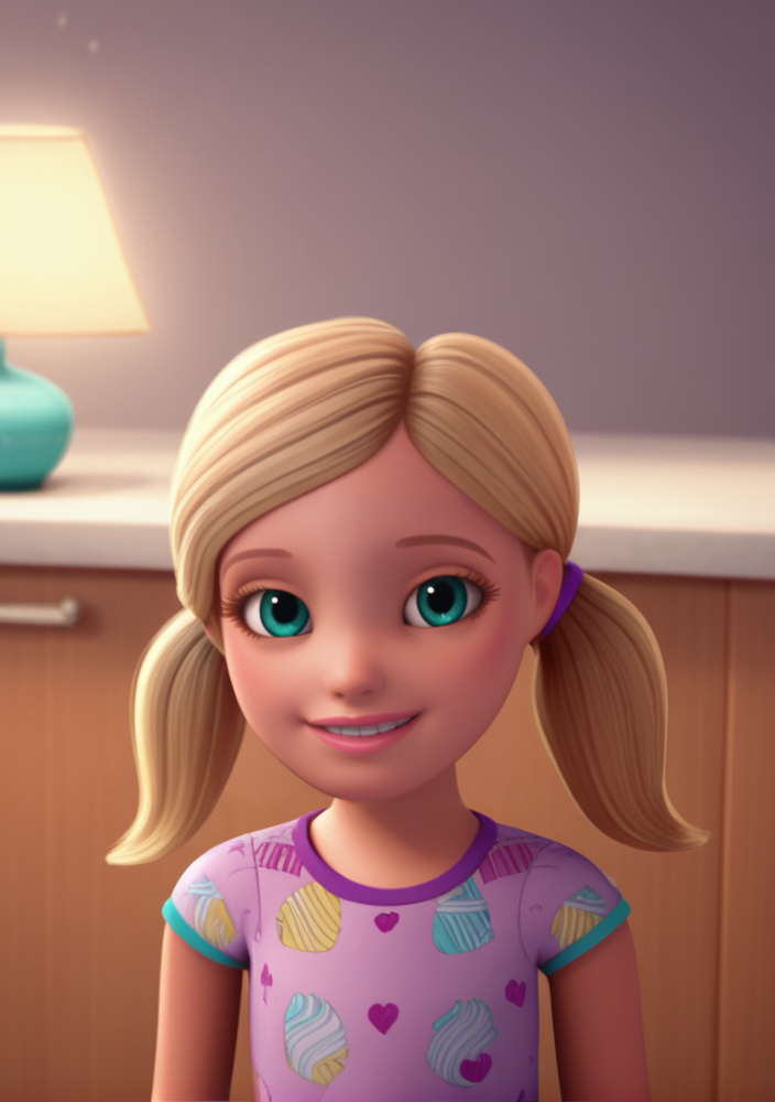 score_9, score_8_up, score_7_up, score_6_up, source_cartoon, 1girl, solo,
chelsea_roberts, blonde hair, aqua eyes, twintails, short twintails, dress, purple dress, child, female child, indoors, looking at viewer, smile, dynamic pose, volumetric lighting , cinematic ,
 <lora:Chelsea_roberts:1><lora:hand 4:1>perfection,