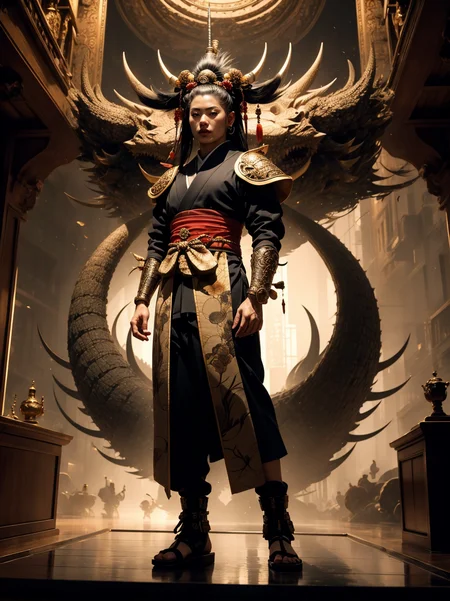 <lora:GPTS6 Hella-sthetic_424353:0.8> (full body shot:1.2) samurai, kunoichi, vantablack, armor, filigree, japanese, long hair, bamboo, bonsai, temple, intricate, elegant, highly detailed, symmetry, magical atmosphere, sharp focus, majestic, very coherent, radiant, advanced, cinematic, artistic, fine detail, winning, beautiful, stunning, dramatic light, designed, rich deep colors, perfect professional background, ambient, tailored set composition