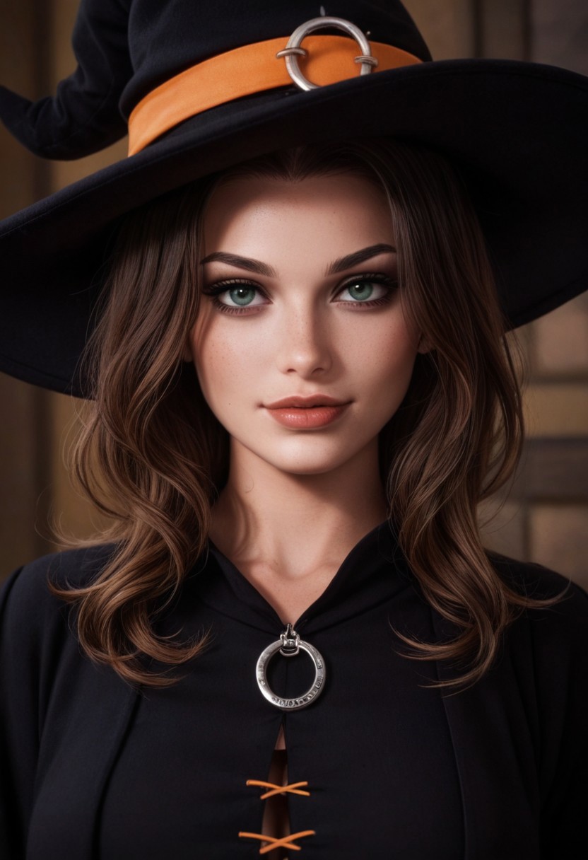 ((1girl, solo))
Afantasy painting, sorcery, witchcraft, A beautiful kind witch, enjoying Halloween night as a happy celebration.
(((witch hat, portrait, close up)))
(((full clothed)))
<lora:DandonFuga_Style_v.2_-_Pony:0.8>
 (8k uhd:1,4)
 <lora:add-detail-xl:1>
 <lora:Dynamic Poses:1>