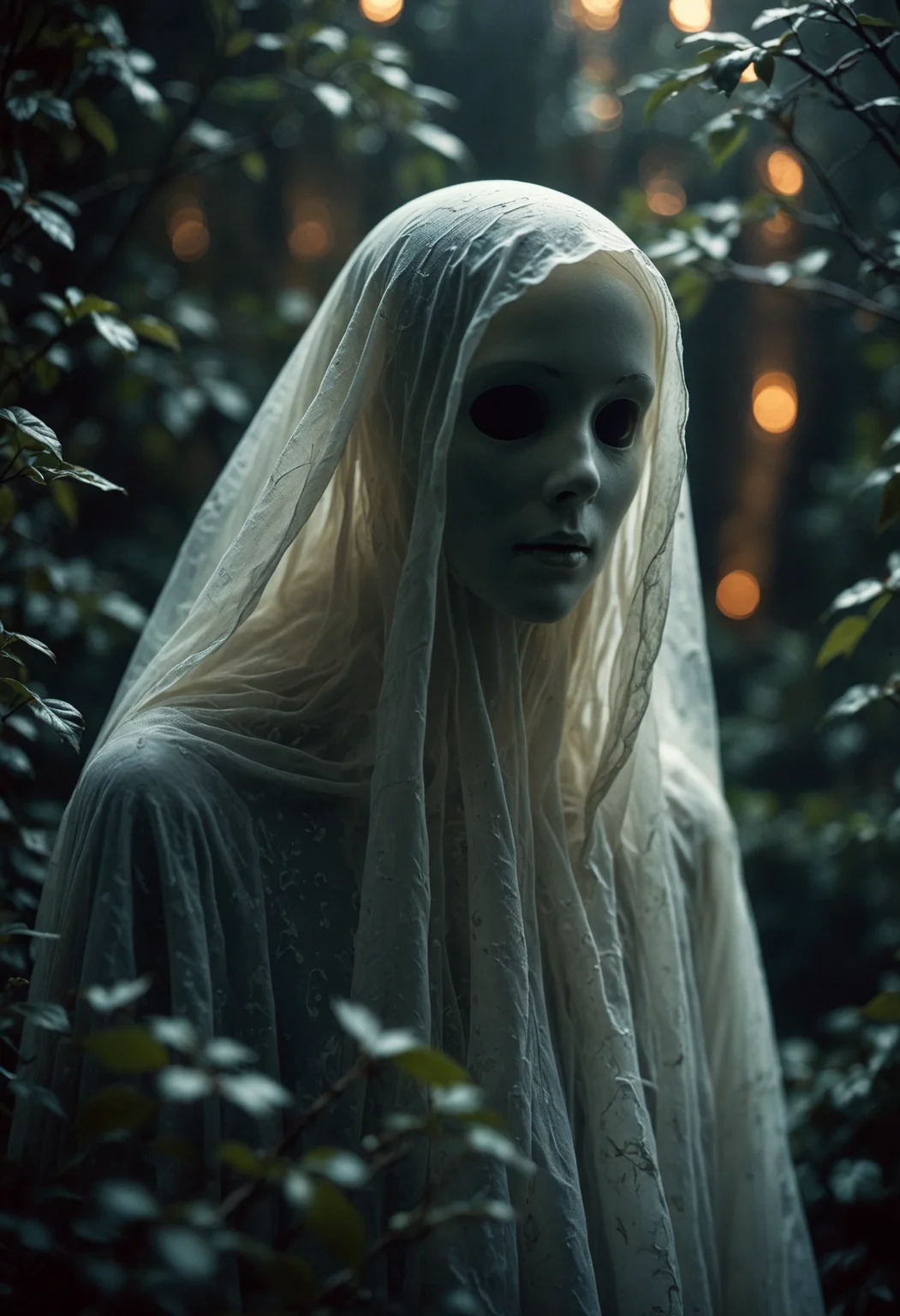 close up,translucent,dark,mysterious,different,eery,ghostly,35mm photo, grainy, vignette,vintage, Kodachrome, Lomography,highly detailed ,octane render, highly detailed, volumetric, dramatic lighting